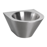 Lavoar conic din oțel inox cu design antivandal Ø 320 mm