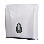 Dispenser prosoape de hârtie pliate, plastic ABS alb