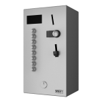 Unitate de duș cu monezi sau token de la 4 pâna la 12 dușuri, 24 V DC, alegerea dușului de utilizator, control direct