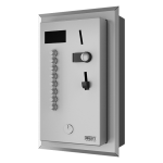 Unitate de duș cu monezi încastrată sau token de la 4 pâna la 12 dușuri, 24 V DC, alegerea dușului de utilizator, control interactiv