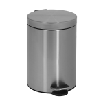 Coș de gunoi din oțel inox cu recipient plastic, volum 3 l, Ø 170x270 mm, finisaj periat