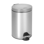 Coș de gunoi din oțel inox cu recipient plastic, volum 20 l, Ø 295x450 mm, finisaj polisat
