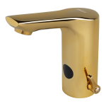 Baterie lavoar inalta cu mixer rece/cald, fără robinet colț, GOLD, 24 V DC