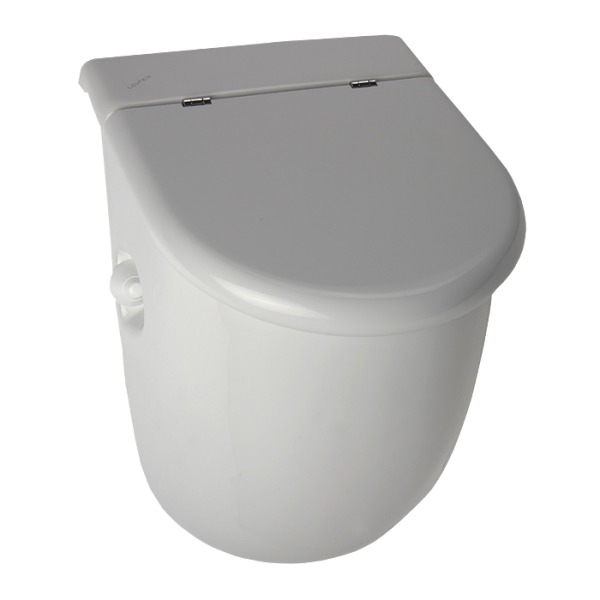 Pisoar Casa cu robinet de spălare cu senzor radar, cu capac, 24V DC