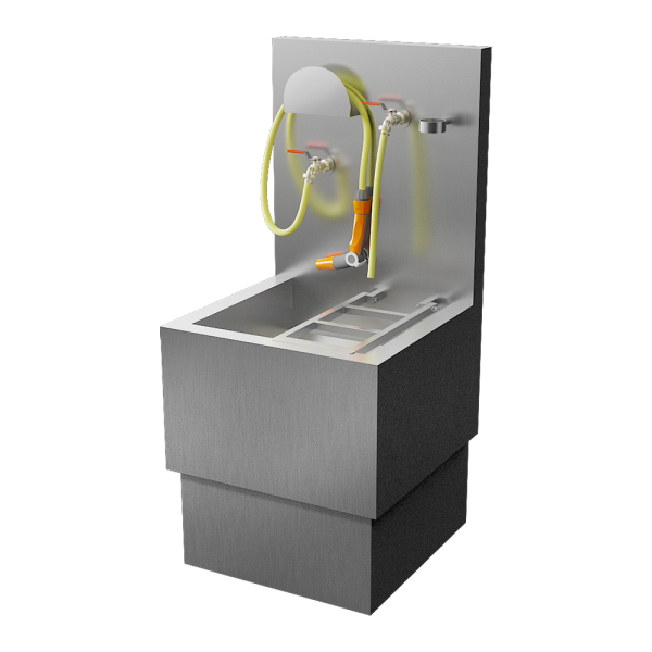 Chiuvetă din oțel inoxidabil SLVN 07 pentru golirea toaletelor portabile (chimice)