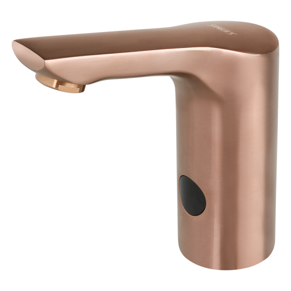 Baterie lavoar cu senzor pentru apa rece si calda, ROSE GOLD MATT, 24 V DC