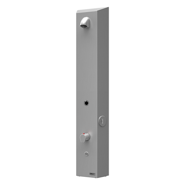 Panou de duș din oțel inox pentru token, pentru apă rece și caldă cu mixer termostatic, 24 V DC